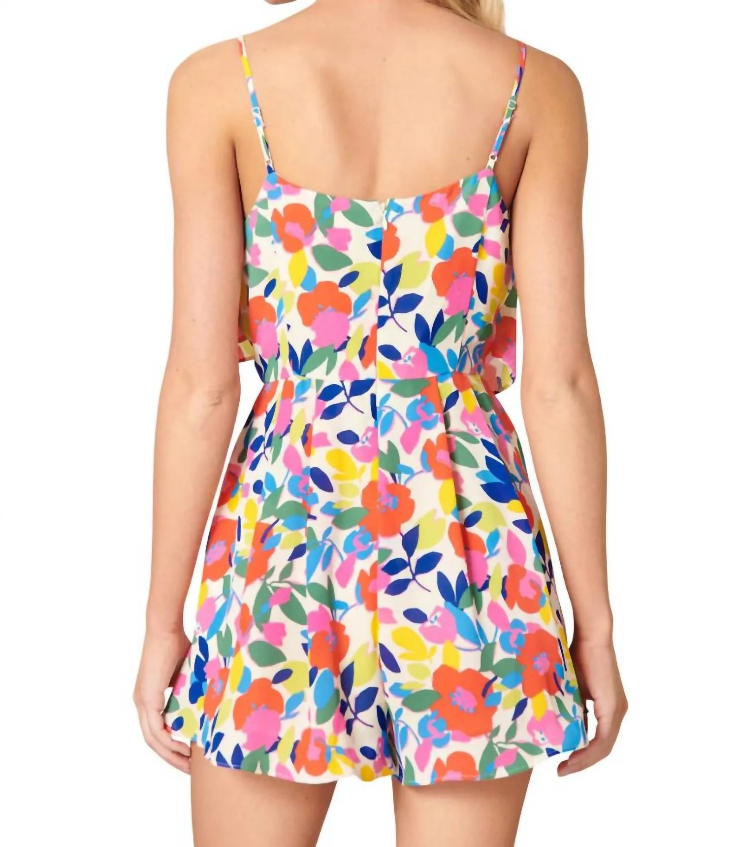 Sweet Soul Cece Romper In Rainbow