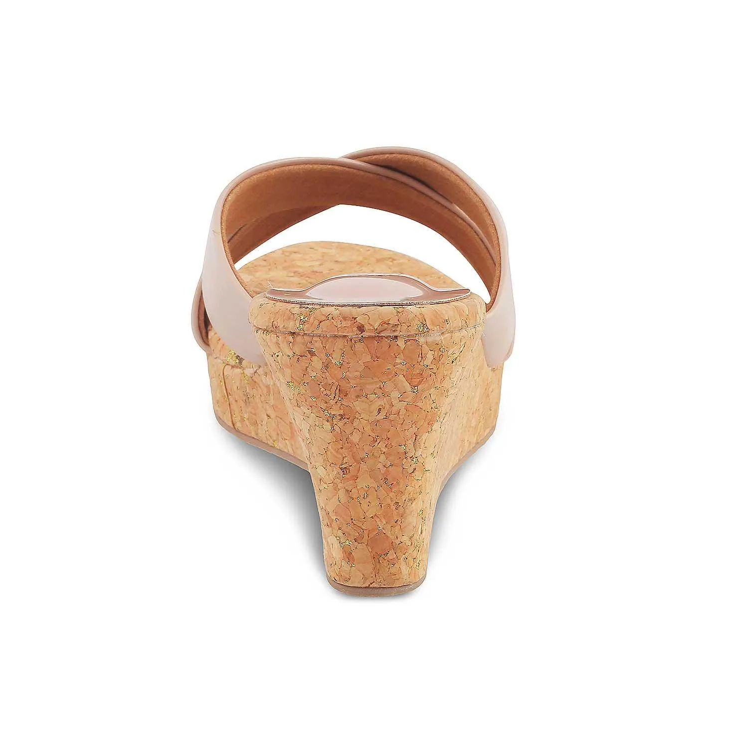 The Simi Beige Women's Dress Wedge Sandals Tresmode