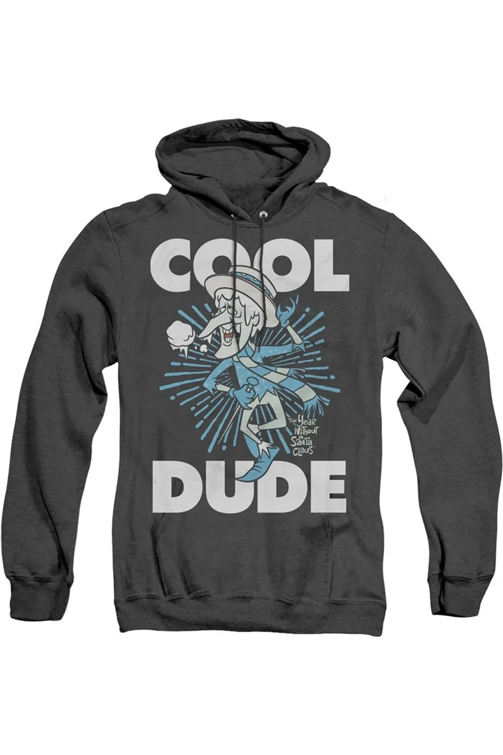 The Year Without A Santa Claus Cool Dude Adult Heather Hoodie / Hooded Sweatshirt