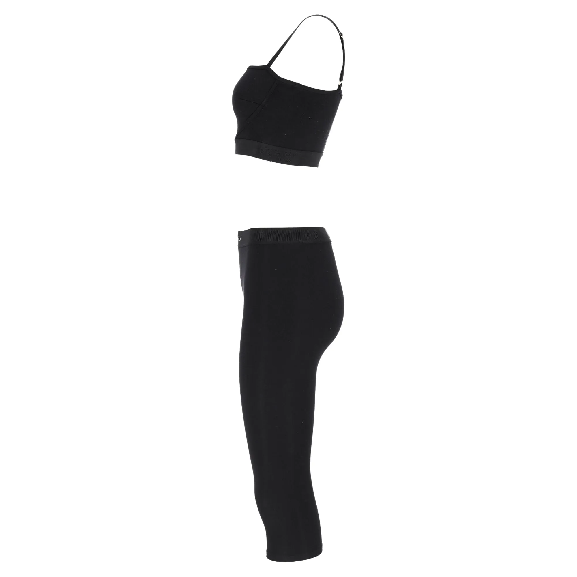 Tom Ford Racerback Tank Top and Leggings in Black Nylon