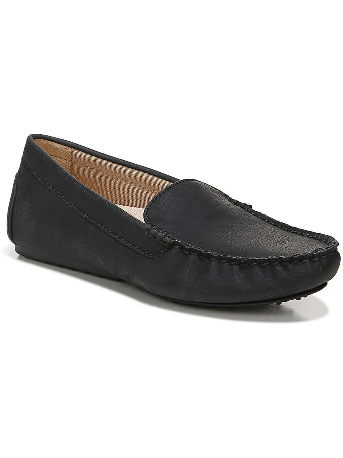 Traveler Womens Faux Leather Slip On Loafers