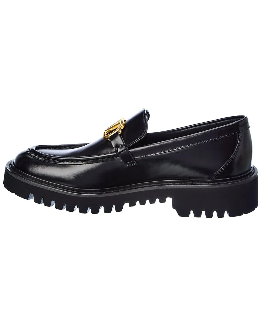 Valentino VLogo Signature Leather Loafer