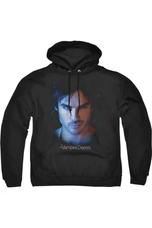 Vampire Diaries Damon Adult Pull Over Hoodie / Hooded Sweatshirt