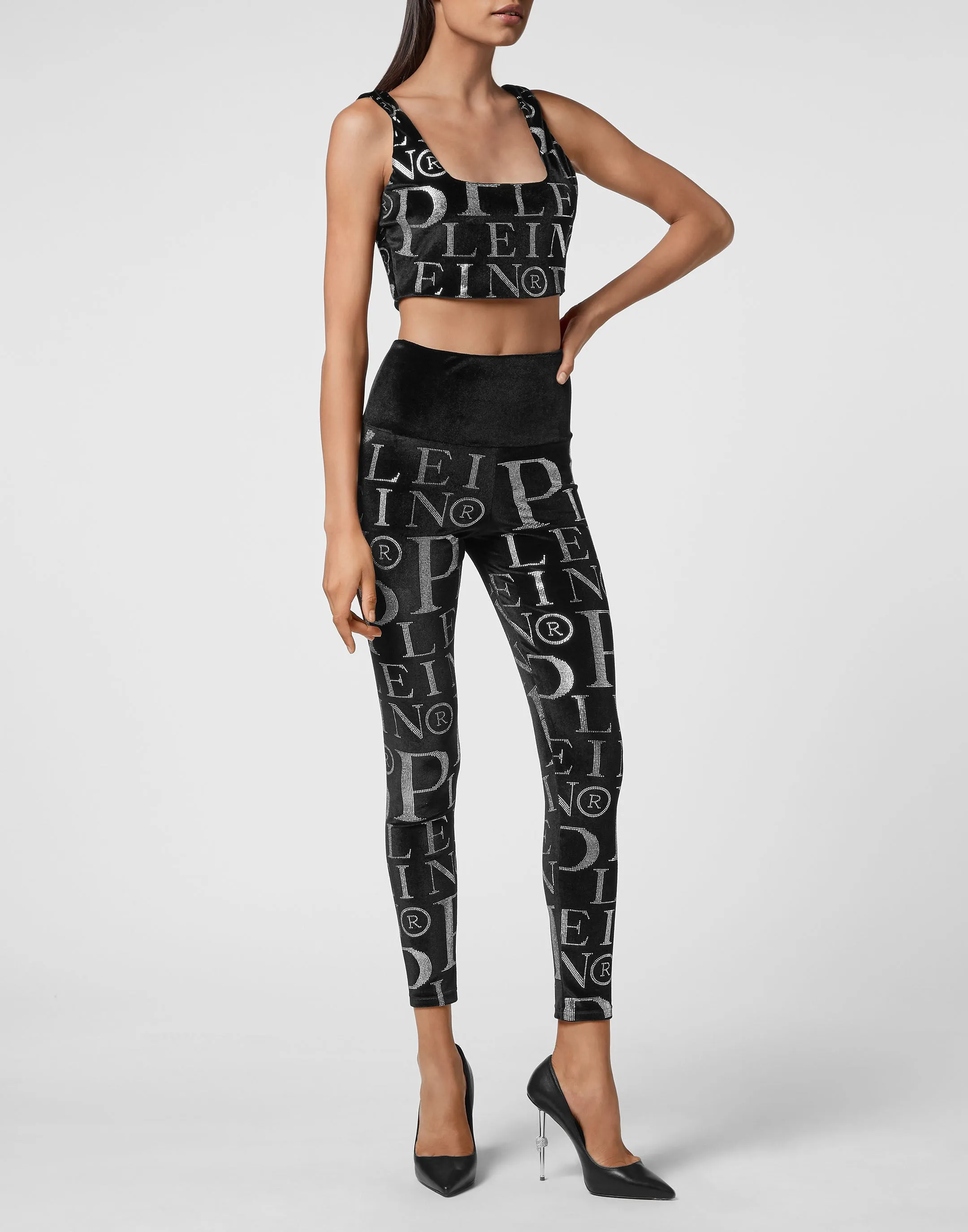 Velvet Leggings Stones All over PP
