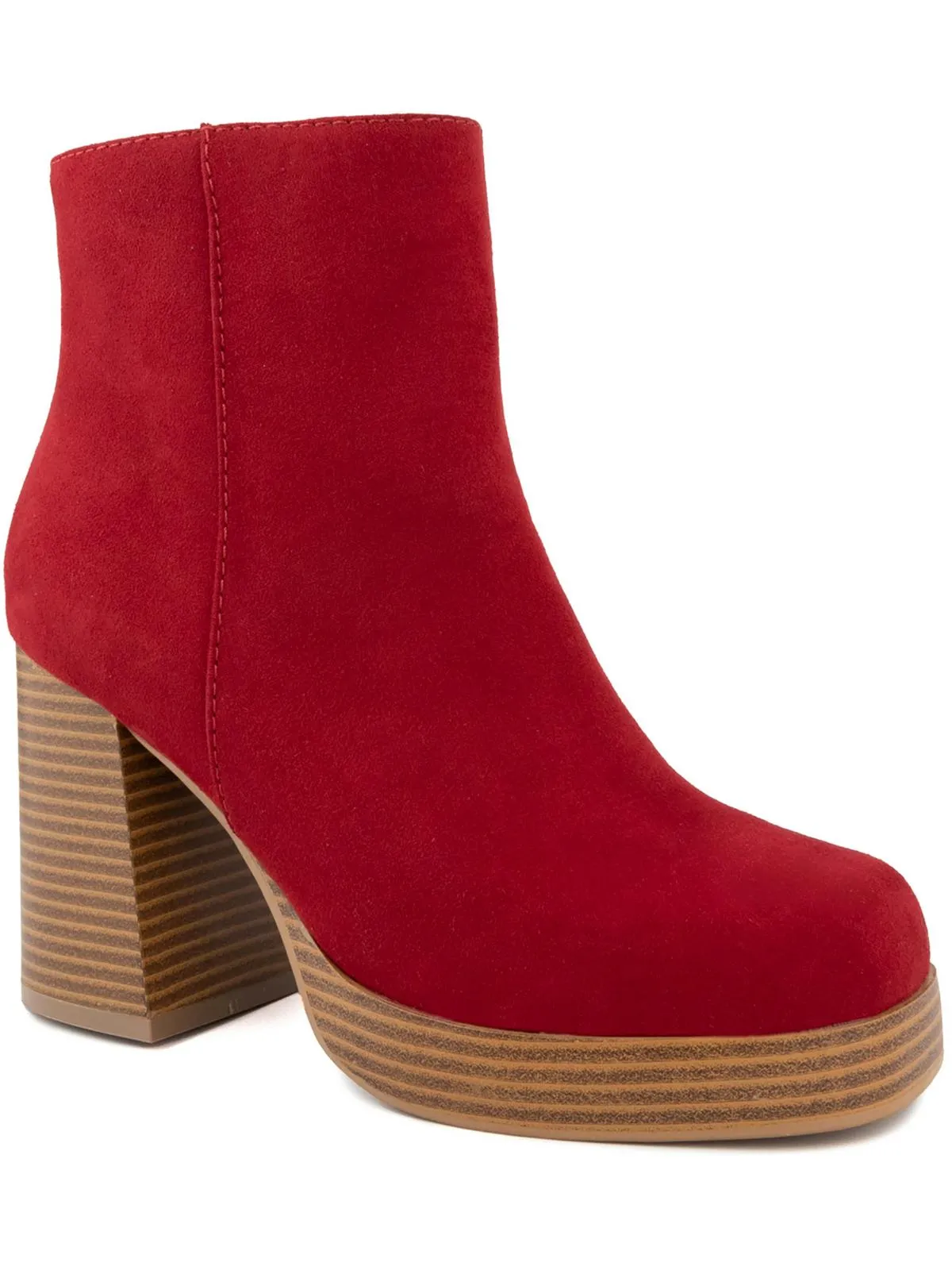 Warrant Womens Zipper Booties