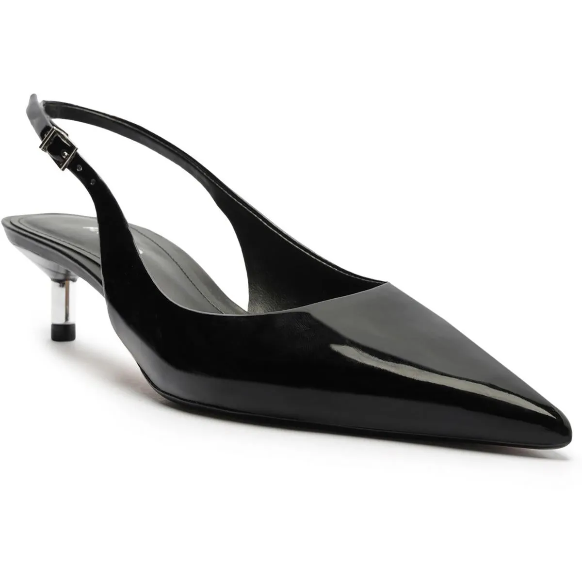 Womens Buckle Slingback Heels