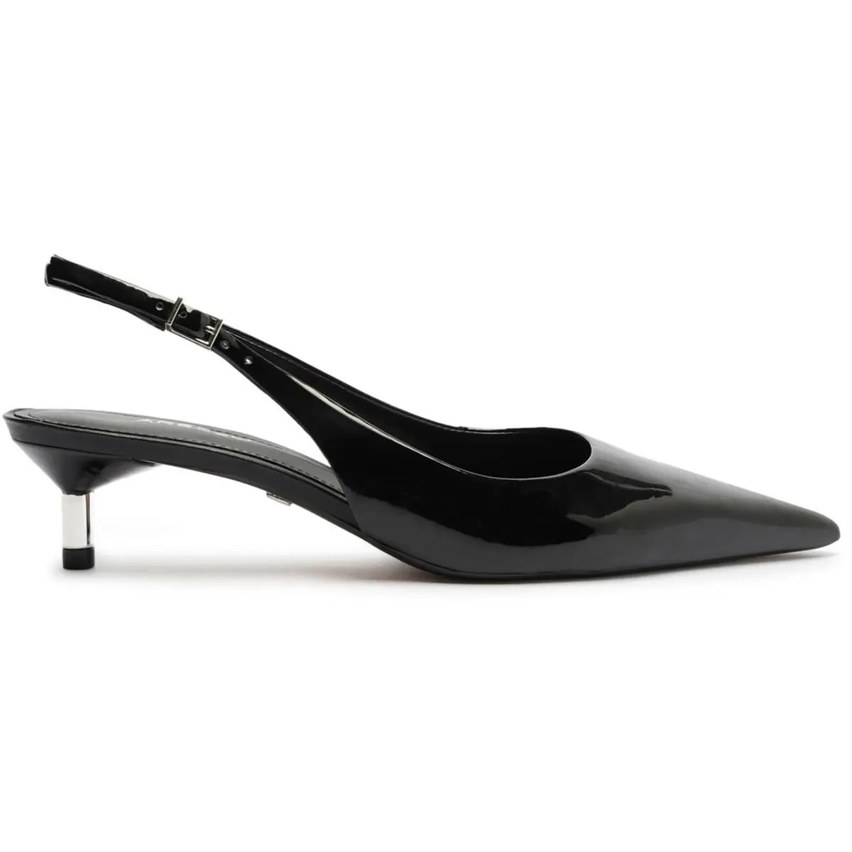 Womens Buckle Slingback Heels