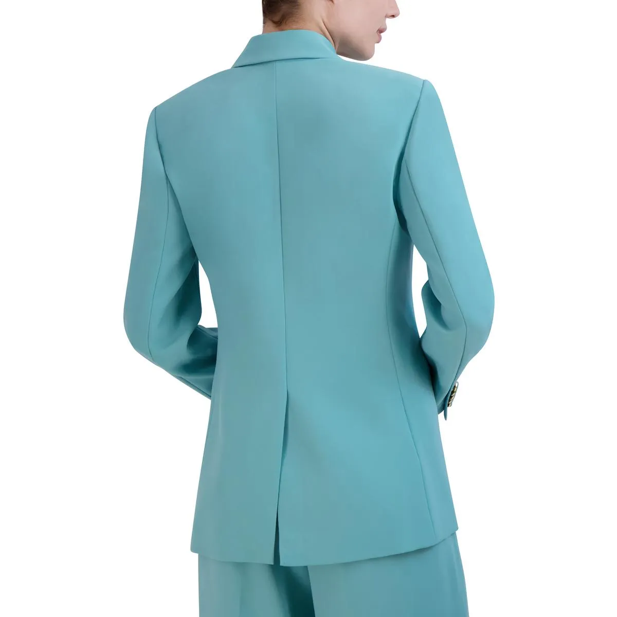 Womens Embellished Long Sleeve Double-Breasted Blazer