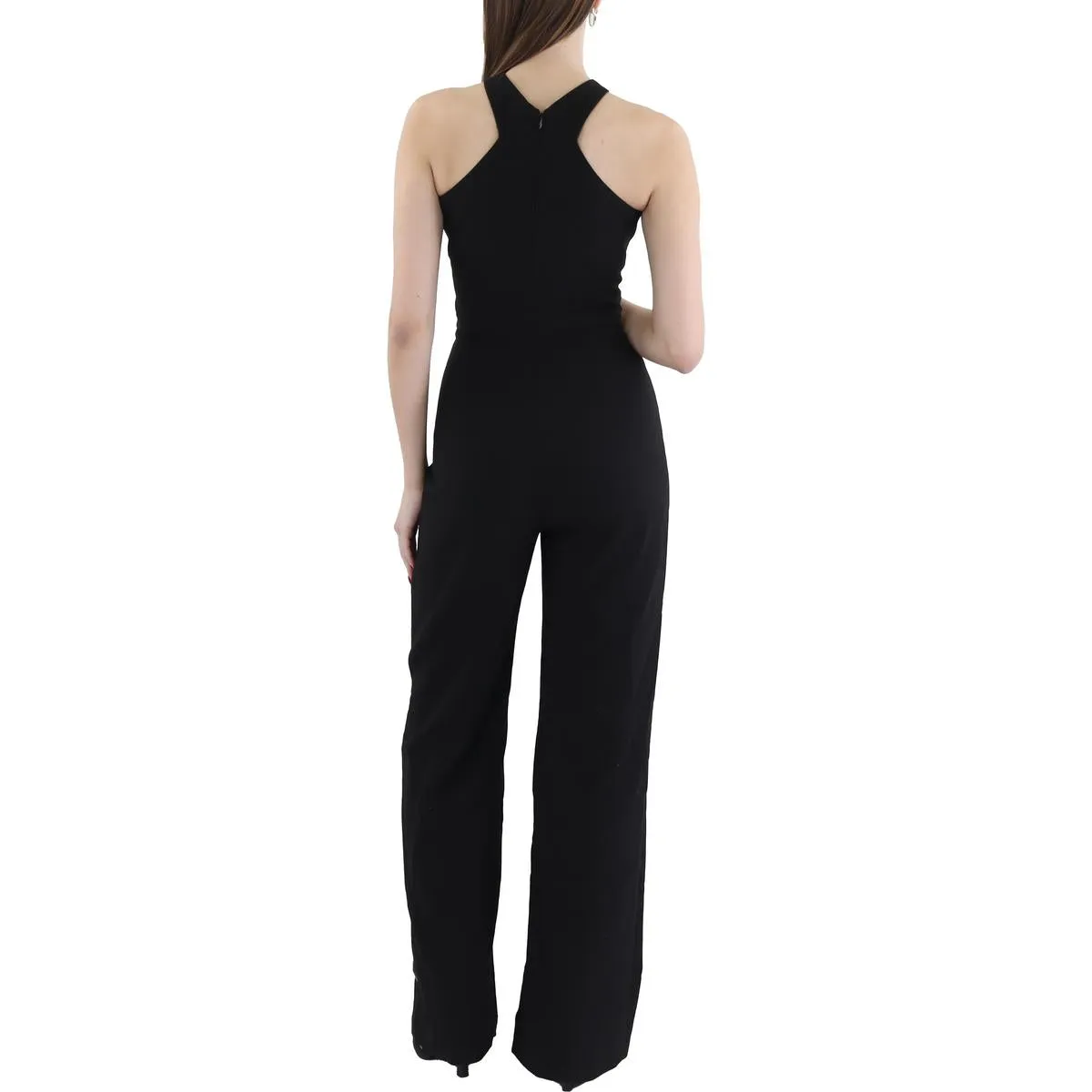 Womens Halter Wide Leg Jumpsuit