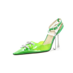 Women's Matilda Ankle Strap Pumps PVC 100