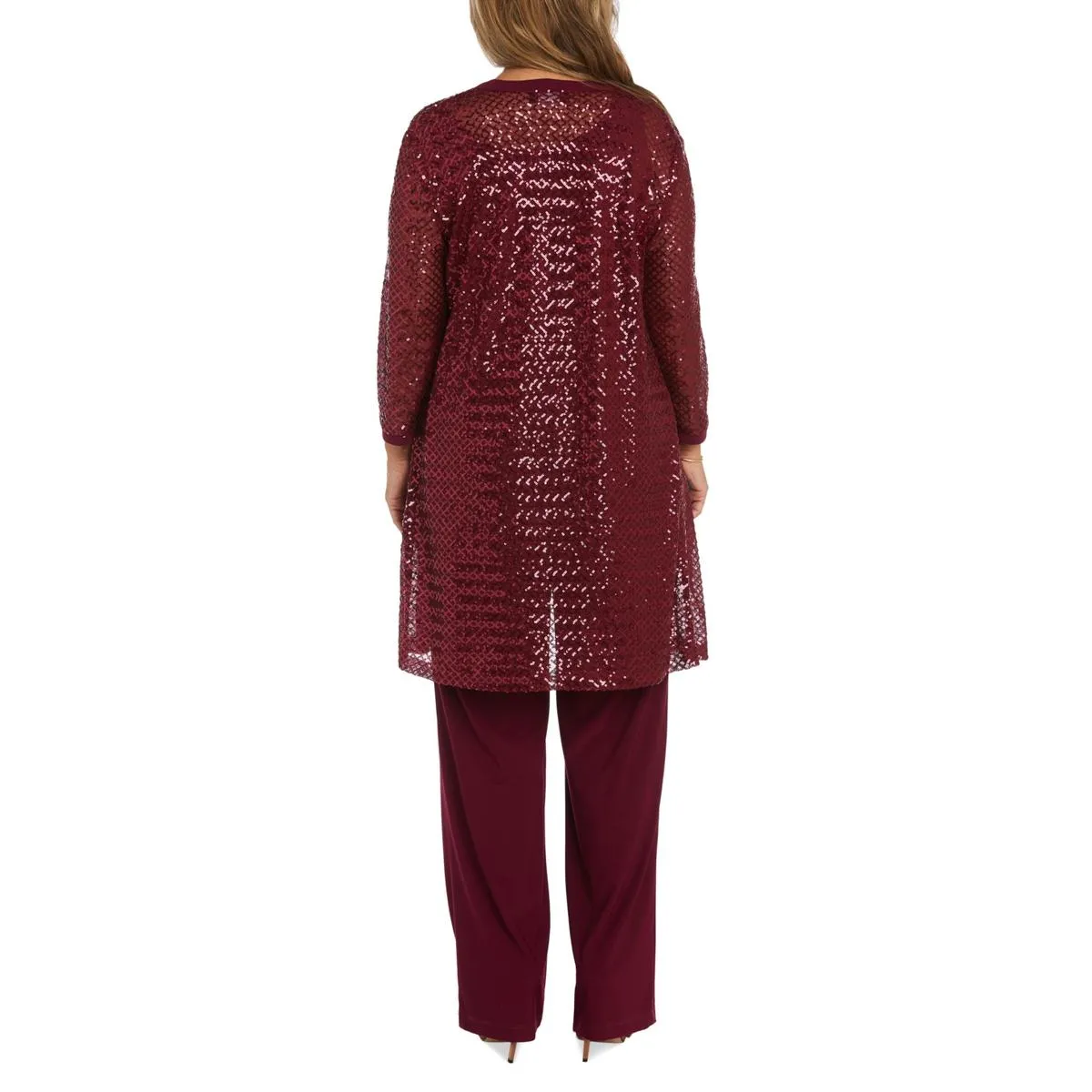 Womens Mesh 4PC Pant Suit