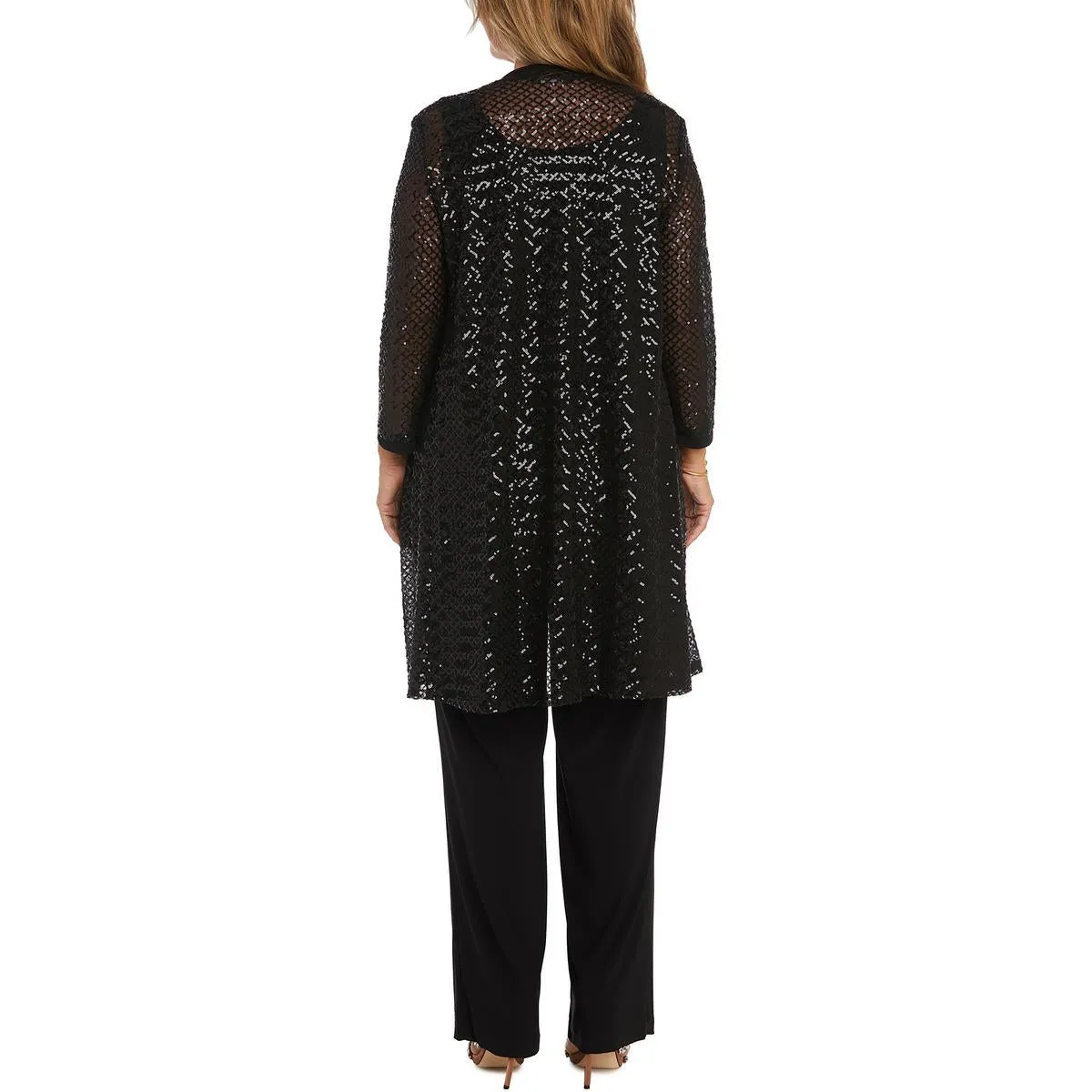 Womens Mesh 4PC Pant Suit