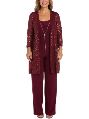 Womens Mesh 4PC Pant Suit