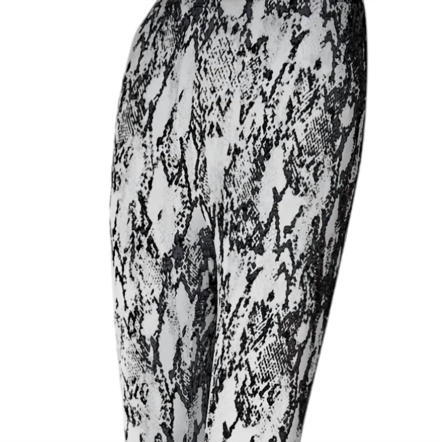 Women's Snake Print Leggings In Black