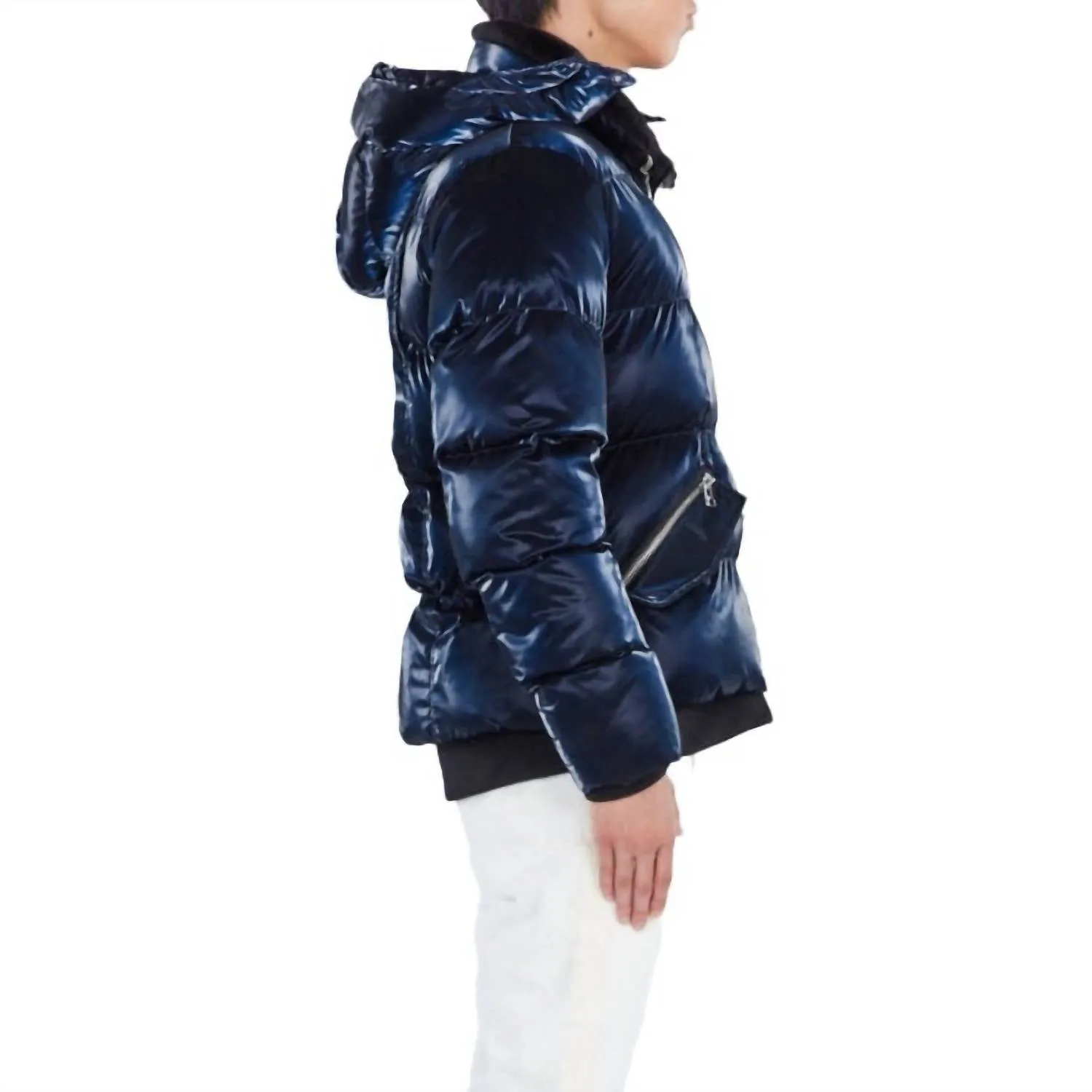 Woody Bomber Jacket In All Wet Navy