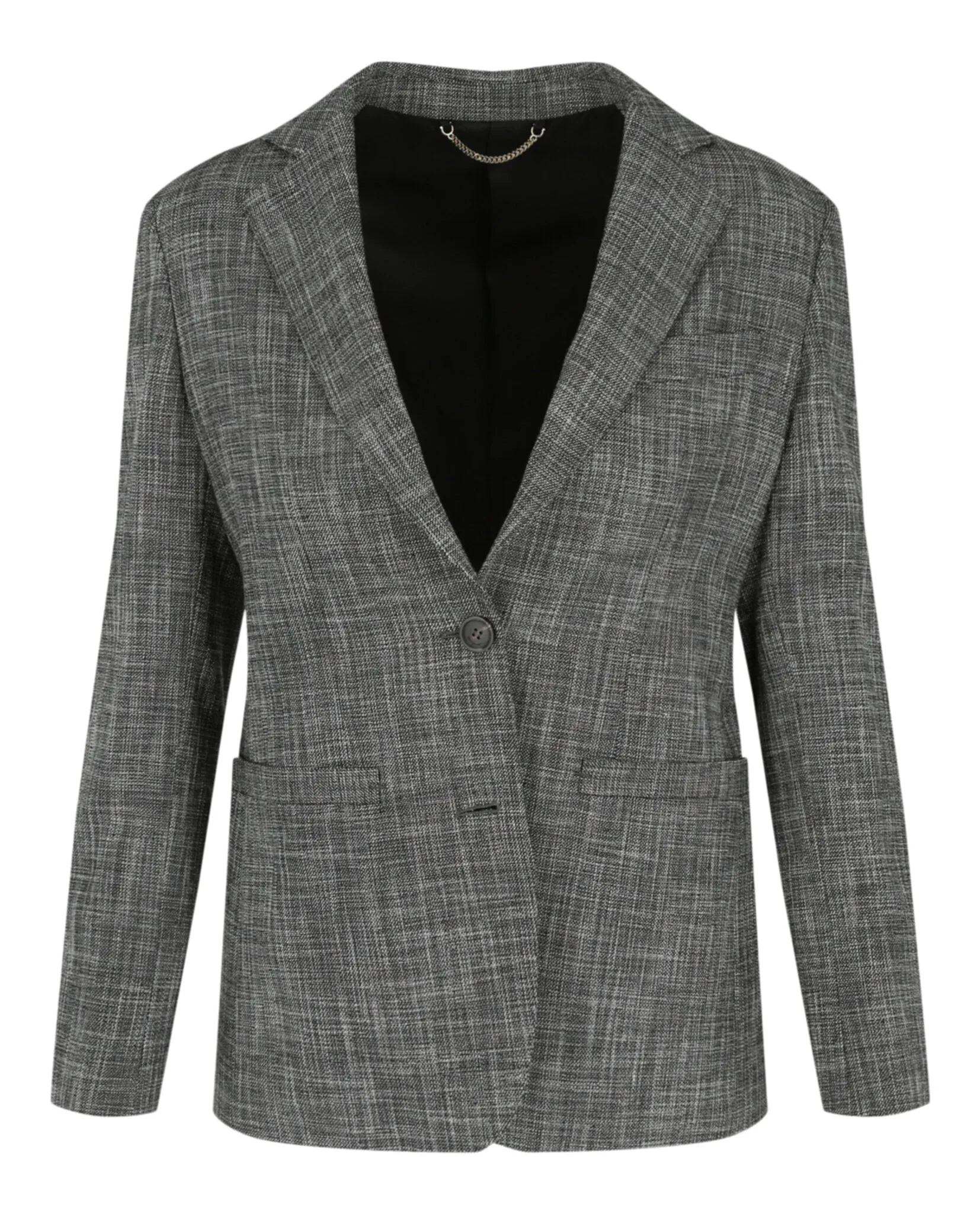Wool-Blend Single Breasted Blazer