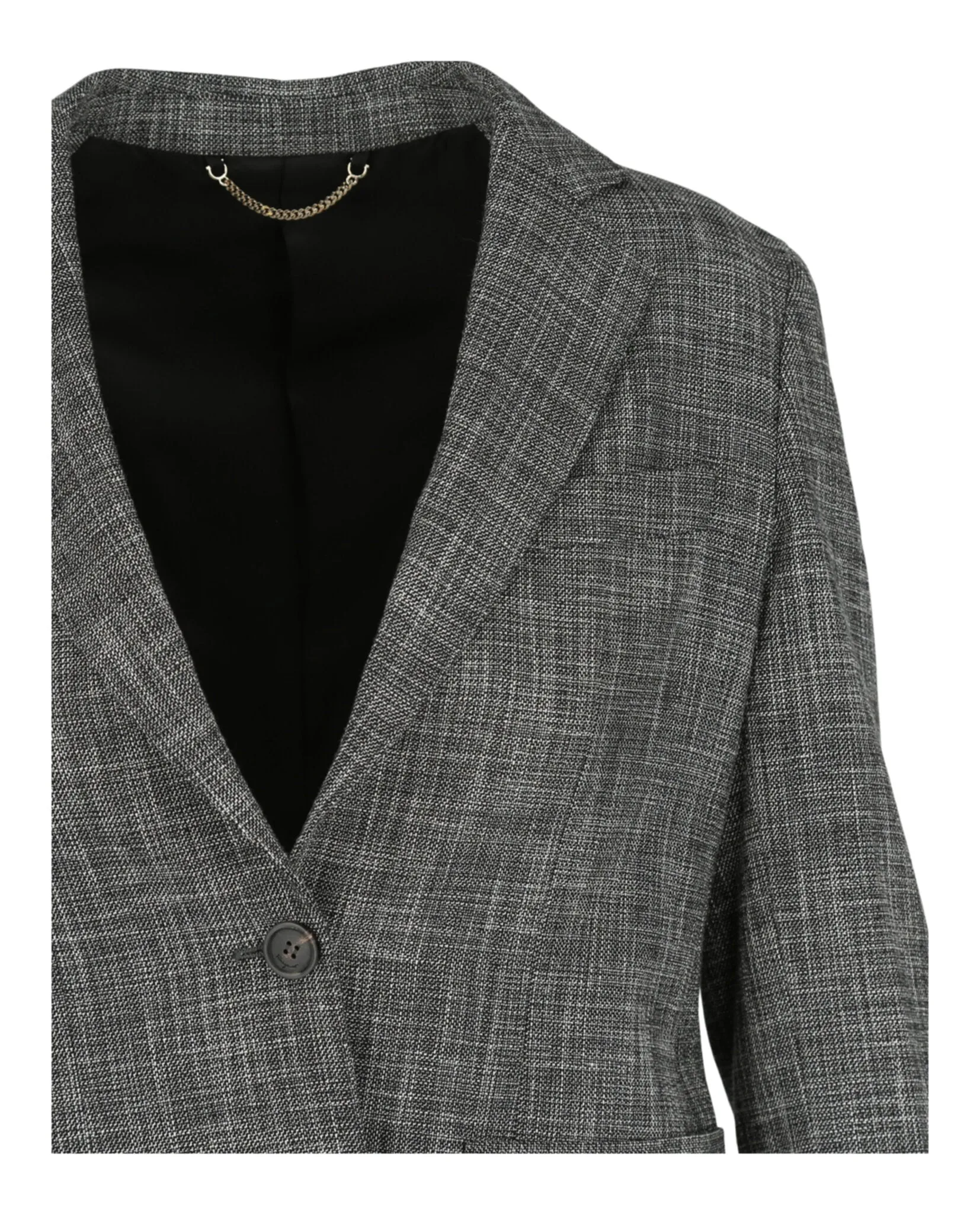 Wool-Blend Single Breasted Blazer