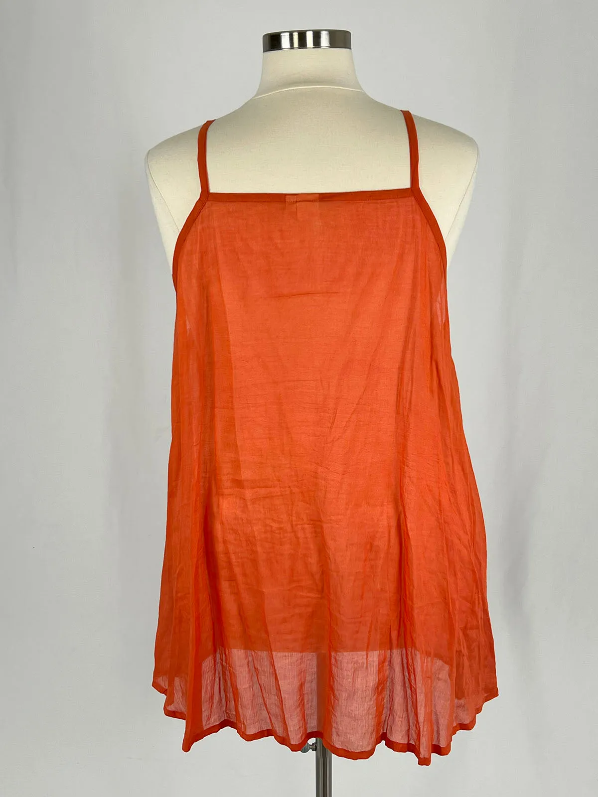 World of Crow Size 2X Orange Square Dots Dress
