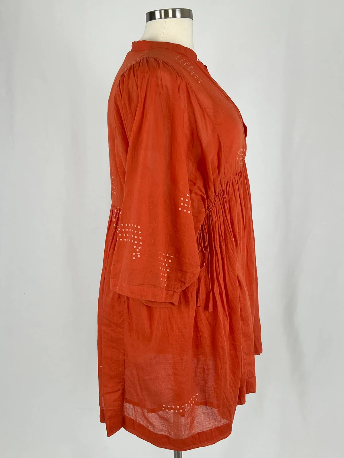 World of Crow Size 2X Orange Square Dots Dress